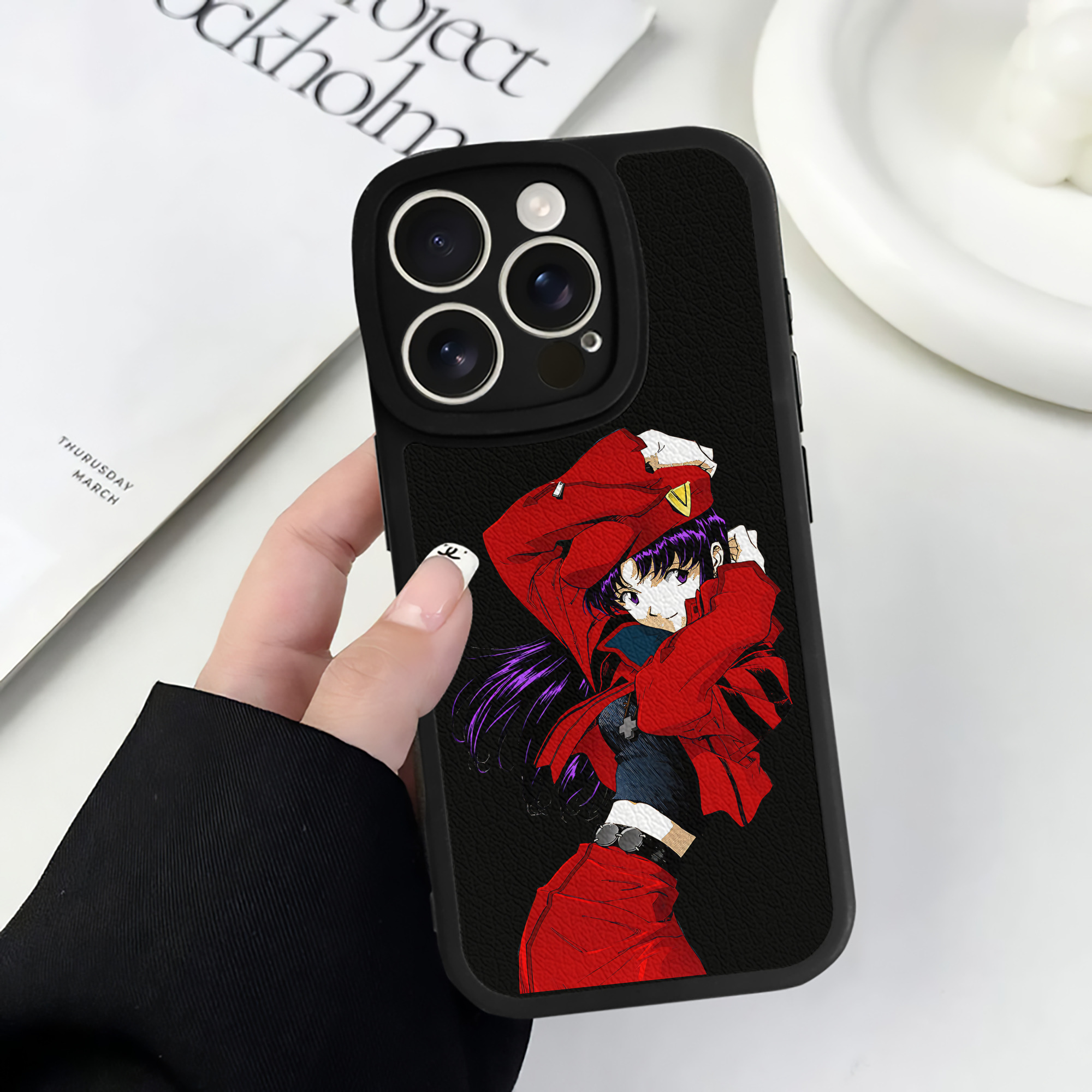 （画像用） EVA 新世紀エヴァンゲリオン 【iPhone 16シリーズ対応】シリコンスマホケース（レザー調） 材質：シリコン